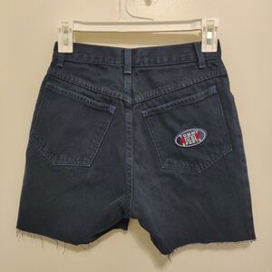 Vintage Tommy Hilfiger Jean Shorts XS Sport Pocket Patch Grunge Rave Mallcore